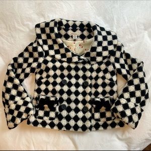 Black and White Pea Coat